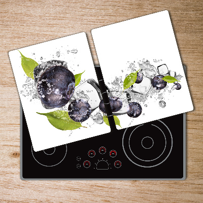 Chopping board glass Ice berries