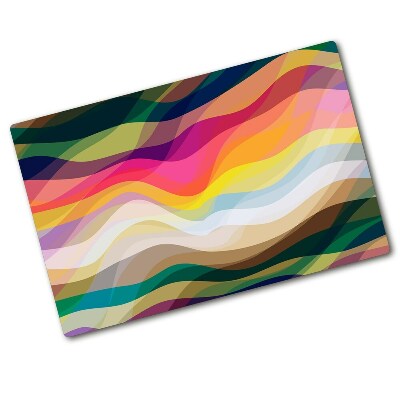 Chopping board glass Wave abstraction