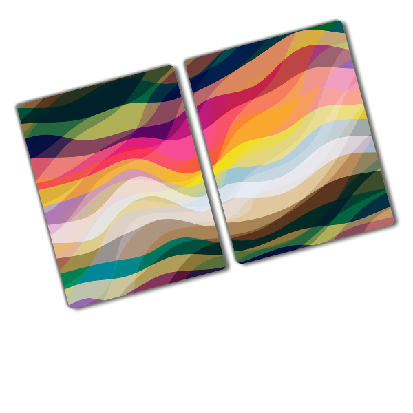 Chopping board glass Wave abstraction