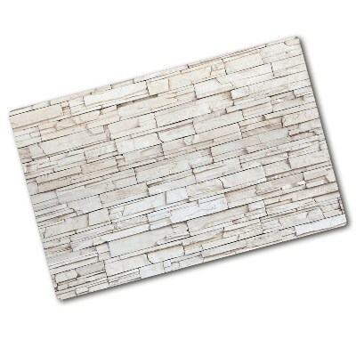 Chopping board glass White wall stone