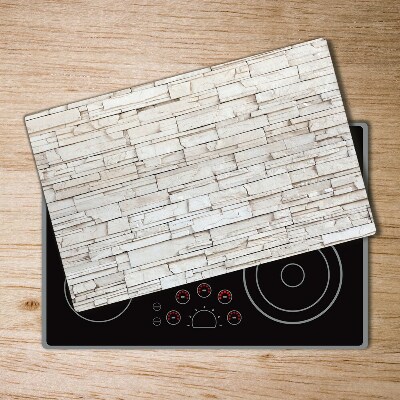 Chopping board glass White wall stone