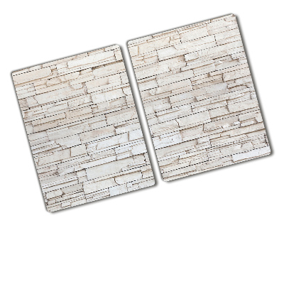 Chopping board glass White wall stone