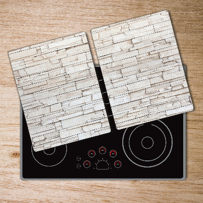 Chopping board glass White wall stone