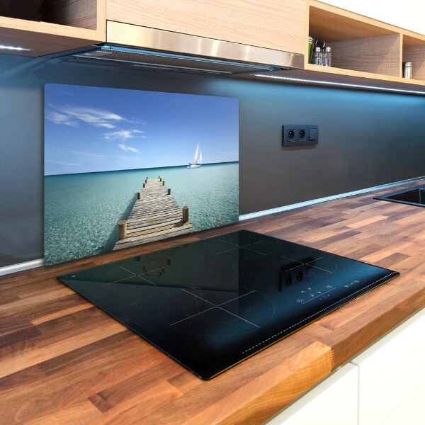 Chopping board glass Wooden pier