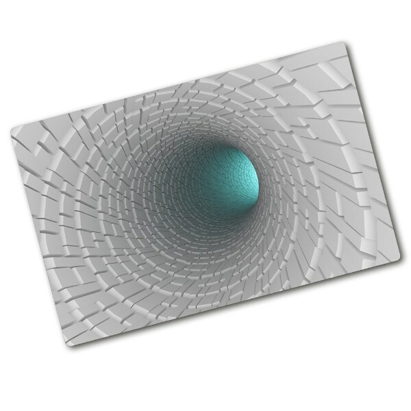 Chopping board glass 3D tunnel