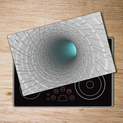 Chopping board glass 3D tunnel