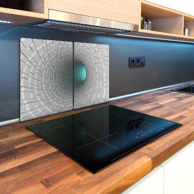 Chopping board glass 3D tunnel