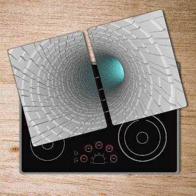 Chopping board glass 3D tunnel