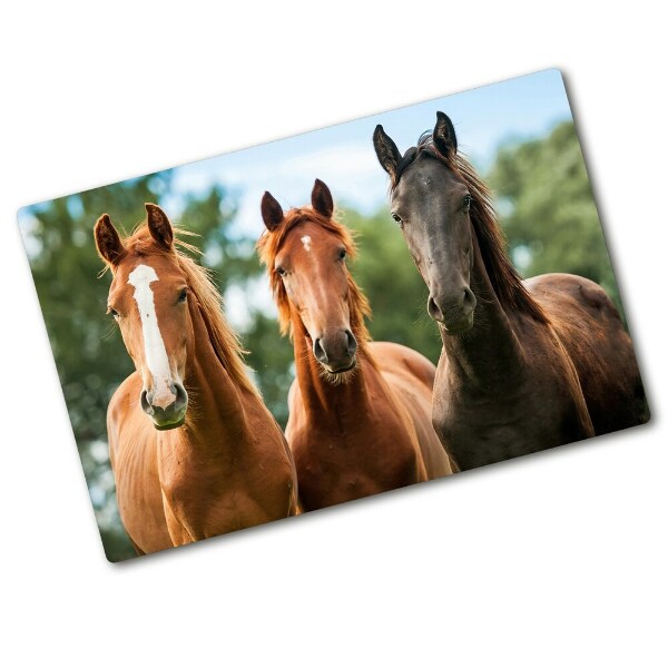 Cutting board Three horses