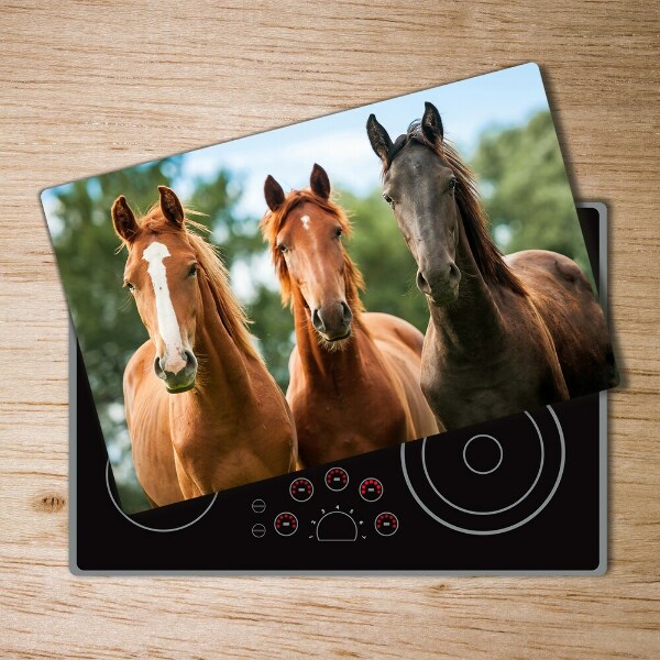 Cutting board Three horses