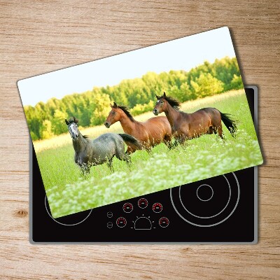 Chopping board Horses at gallop