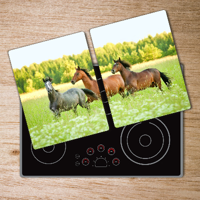 Chopping board Horses at gallop