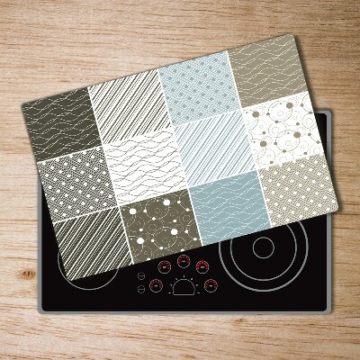 Chopping board glass Geometric patterns