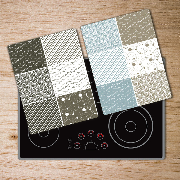 Chopping board glass Geometric patterns