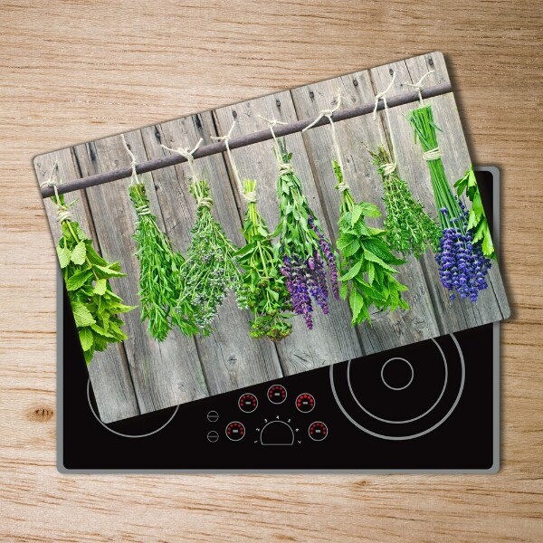 Chopping board Herbs on a string