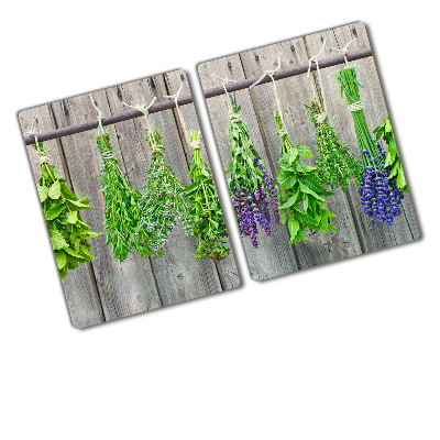 Chopping board Herbs on a string