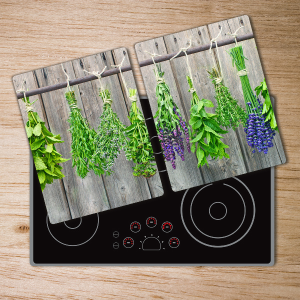 Chopping board Herbs on a string