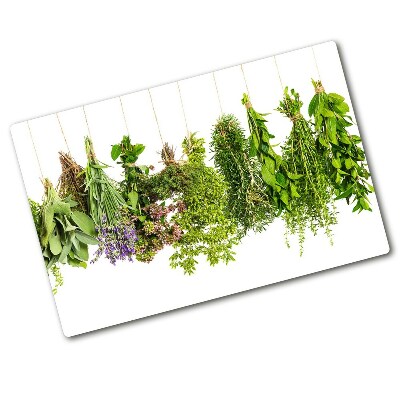 Chopping board Herbs on a string