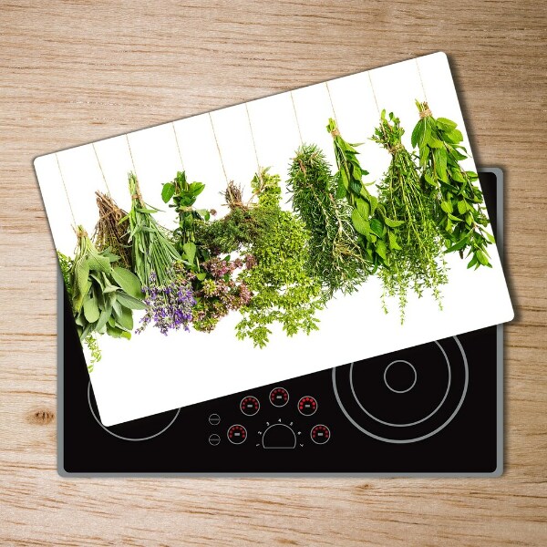 Chopping board Herbs on a string