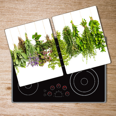 Chopping board Herbs on a string