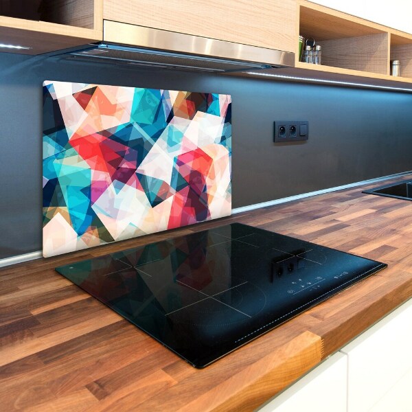 Chopping board glass Mosaic abstraction