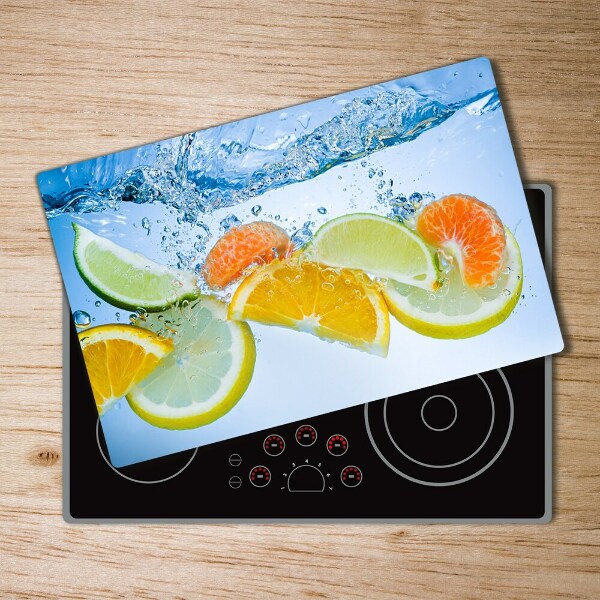 Cutting board Citruses under water