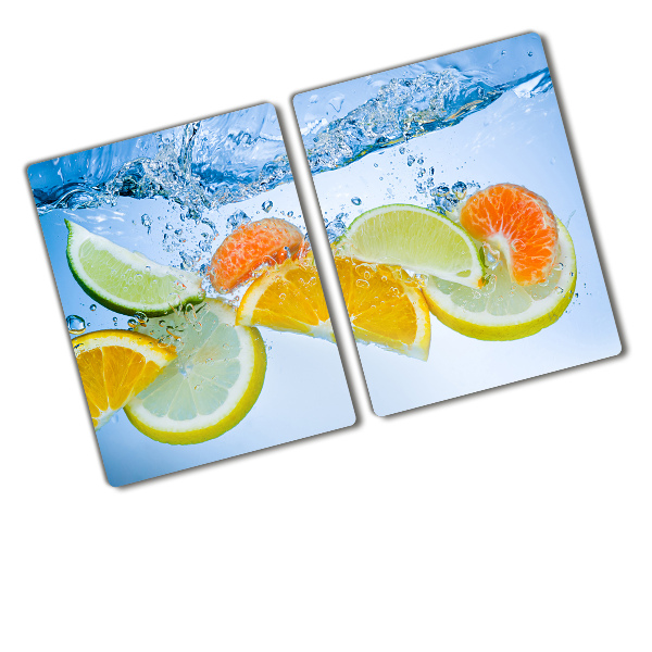 Cutting board Citruses under water