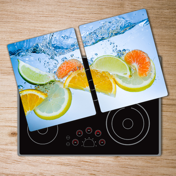 Cutting board Citruses under water