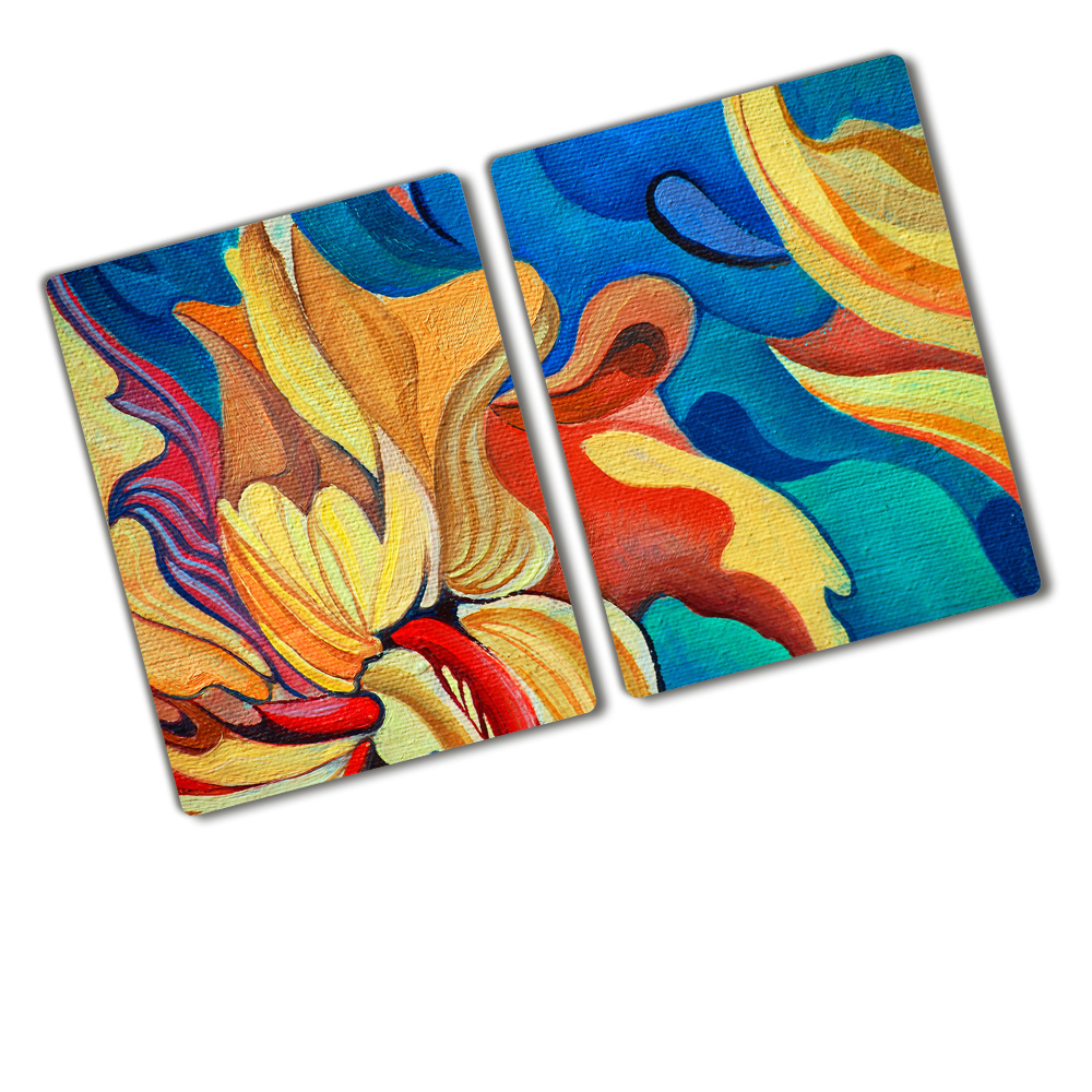 Cutting board Abstract flower