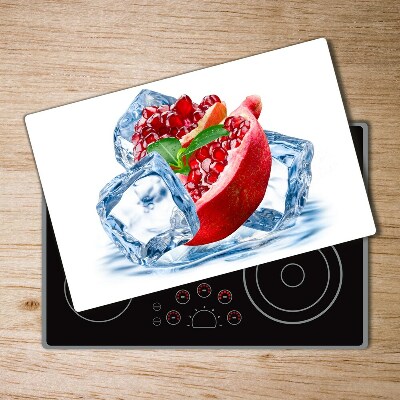 Chopping board glass Ice navy blue