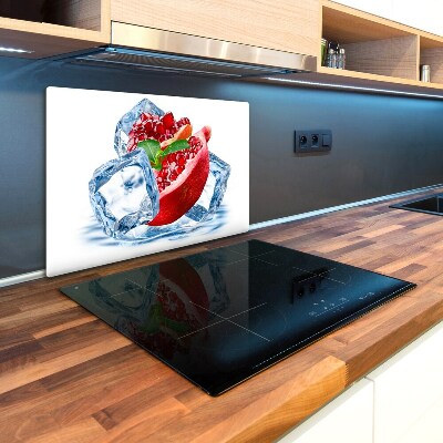 Chopping board glass Ice navy blue