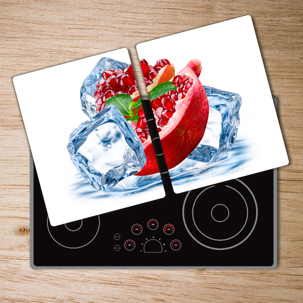 Chopping board glass Ice navy blue