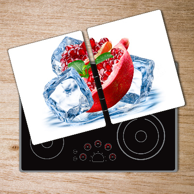 Chopping board glass Ice navy blue