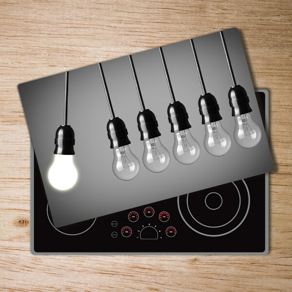 Chopping board glass Six bulbs