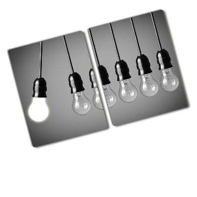 Chopping board glass Six bulbs