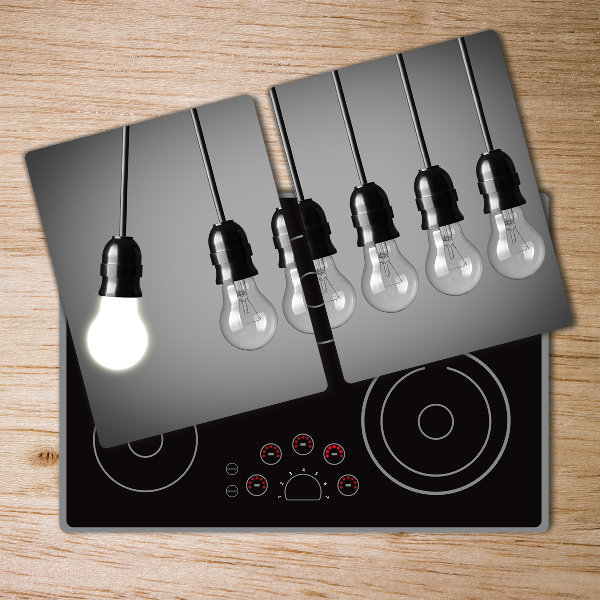 Chopping board glass Six bulbs