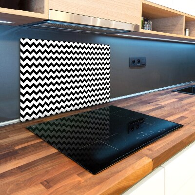 Chopping board glass Zigzags