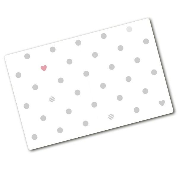 Chopping board Dots and hearts