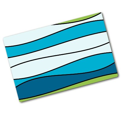 Glass chopping board Colorful stripes