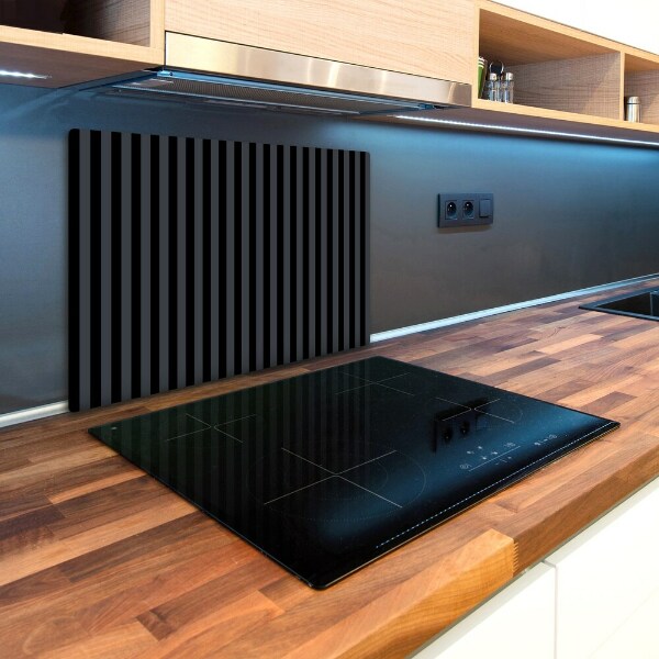 Chopping board Black and gray stripes