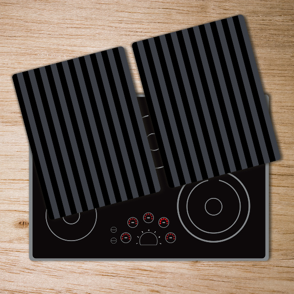 Chopping board Black and gray stripes