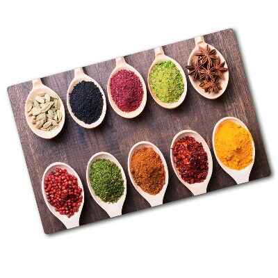 Chopping board Colorful spices