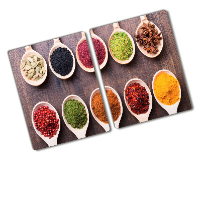 Chopping board Colorful spices