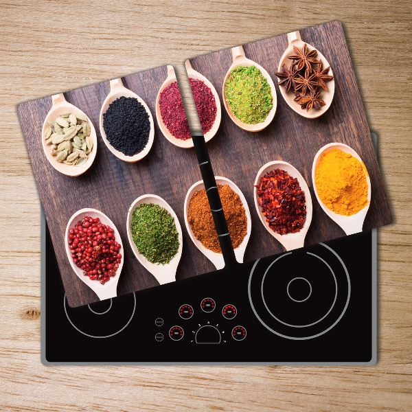 Chopping board Colorful spices