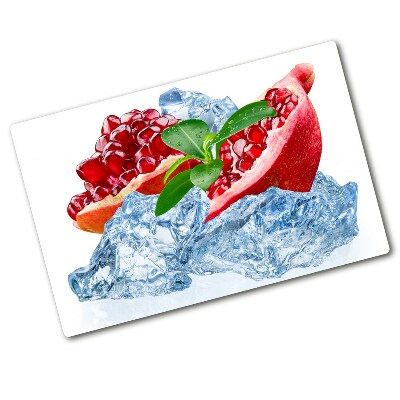 Chopping board glass Ice navy blue