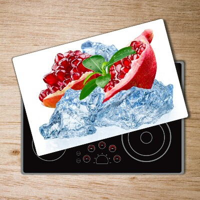 Chopping board glass Ice navy blue