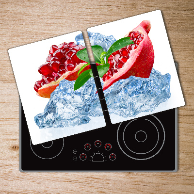 Chopping board glass Ice navy blue