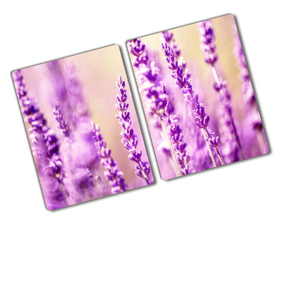 Chopping board glass Lavender