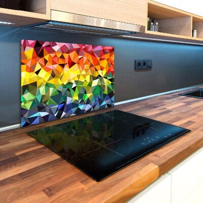 Chopping board glass Geometric background