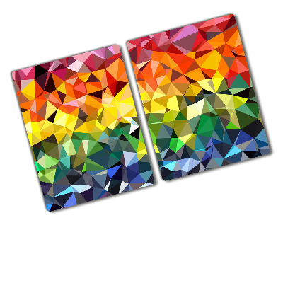 Chopping board glass Geometric background